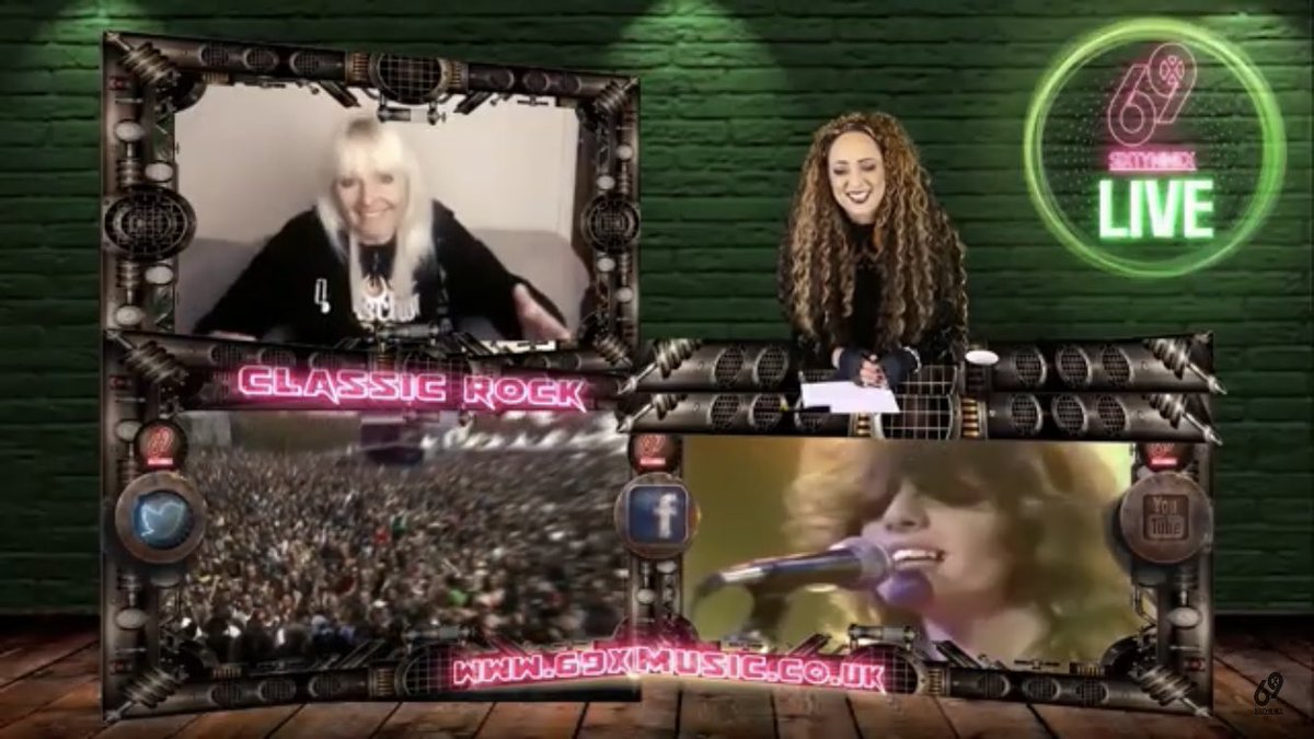 69XMusic's tweet photo. 💚Click this link ➡️ https://t.co/tqjFDmvKgp to watch the 69XLIVE – ‘Classic Rock Episode’ With Special guest Jackie Chambers, Girlschool &amp; Syteria - plus ➡️ Adam and the Hellcats BlitZ Daxx &amp; Roxane Jamie Porter Band Sons of Liberty UK Raider Verity White Music https://t.co/sNe255GP8m