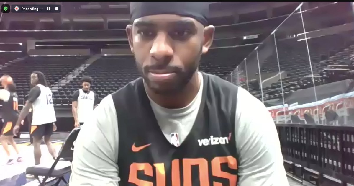 KellanOlson's tweet photo. Chris Paul said he's playing tonight. https://t.co/OqvgWwrC56