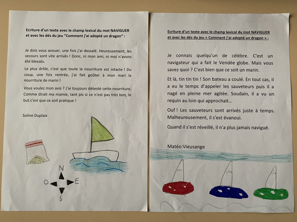 Textes écrits par Eléonor, Soline, Matéo, Morgan, Yanaël et Yvann <a href="/CharlieDalin/">Charlie Dalin</a>