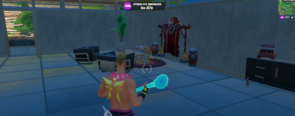 Fourth, here is Mave's Room. I find it neat how she has the animalistic decorations and old artifacts, but also what shows this is her home is that its the only home standing on a mass of water