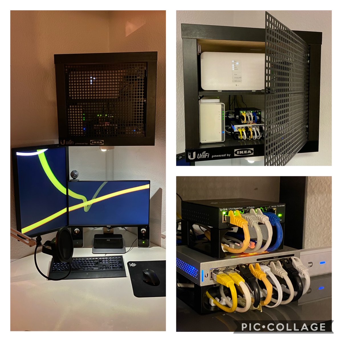 tech_tobi's tweet photo. Projekt #LackRack & #UniFi Netzwerk vollendet! In alle Etagen aufwändig Netzwerkkabel verlegt und in jeder Etage 1 AP platziert. Inkl. @ubnt Cloud Key Controller (@jcfrick habe dann doch konsequent gehandelt). Switch-Stands und RJ45-Sorter per #3DDruck hergestellt. 😎 https://t.co/sMcywKJLXv