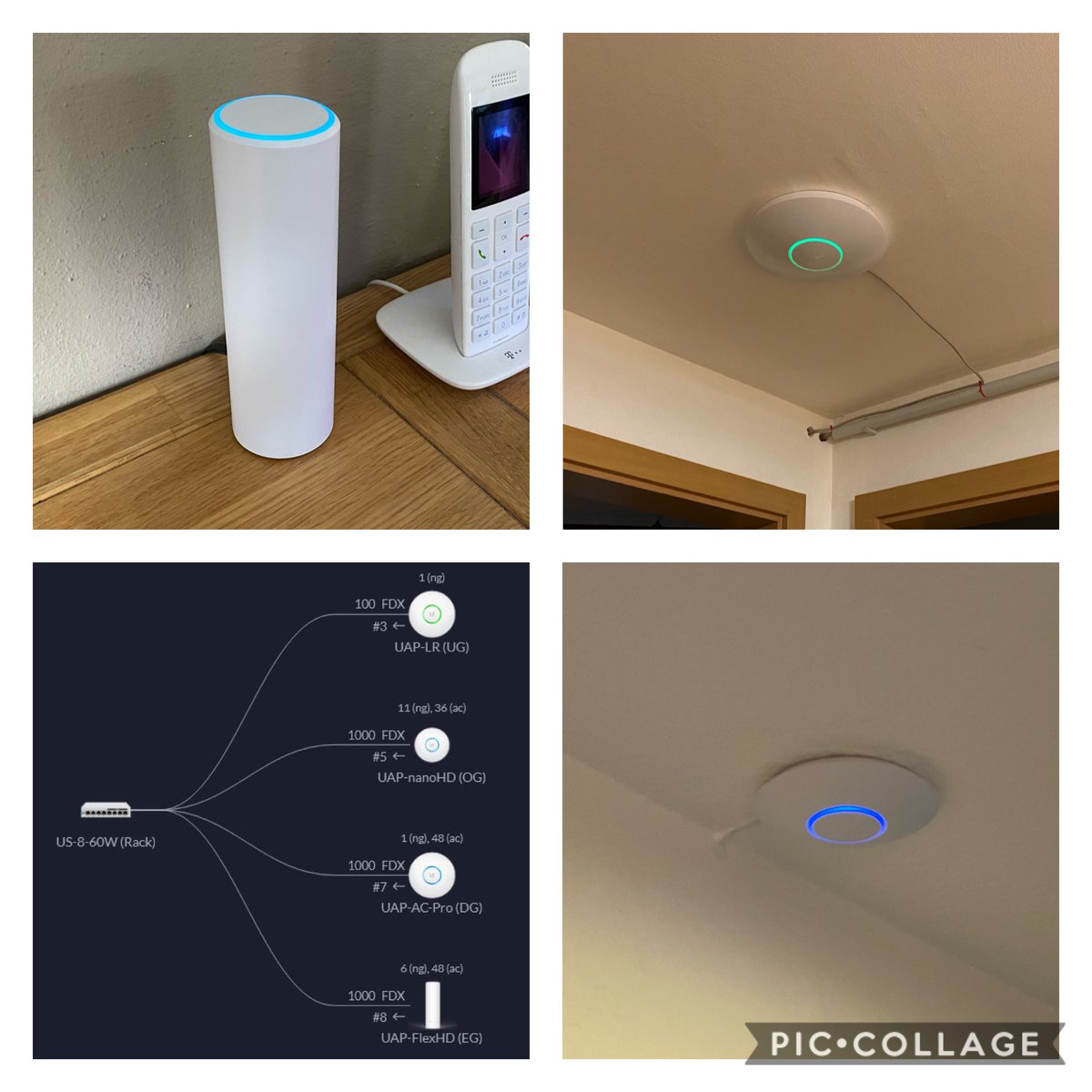 tech_tobi's tweet photo. Projekt #LackRack & #UniFi Netzwerk vollendet! In alle Etagen aufwändig Netzwerkkabel verlegt und in jeder Etage 1 AP platziert. Inkl. @ubnt Cloud Key Controller (@jcfrick habe dann doch konsequent gehandelt). Switch-Stands und RJ45-Sorter per #3DDruck hergestellt. 😎 https://t.co/sMcywKJLXv