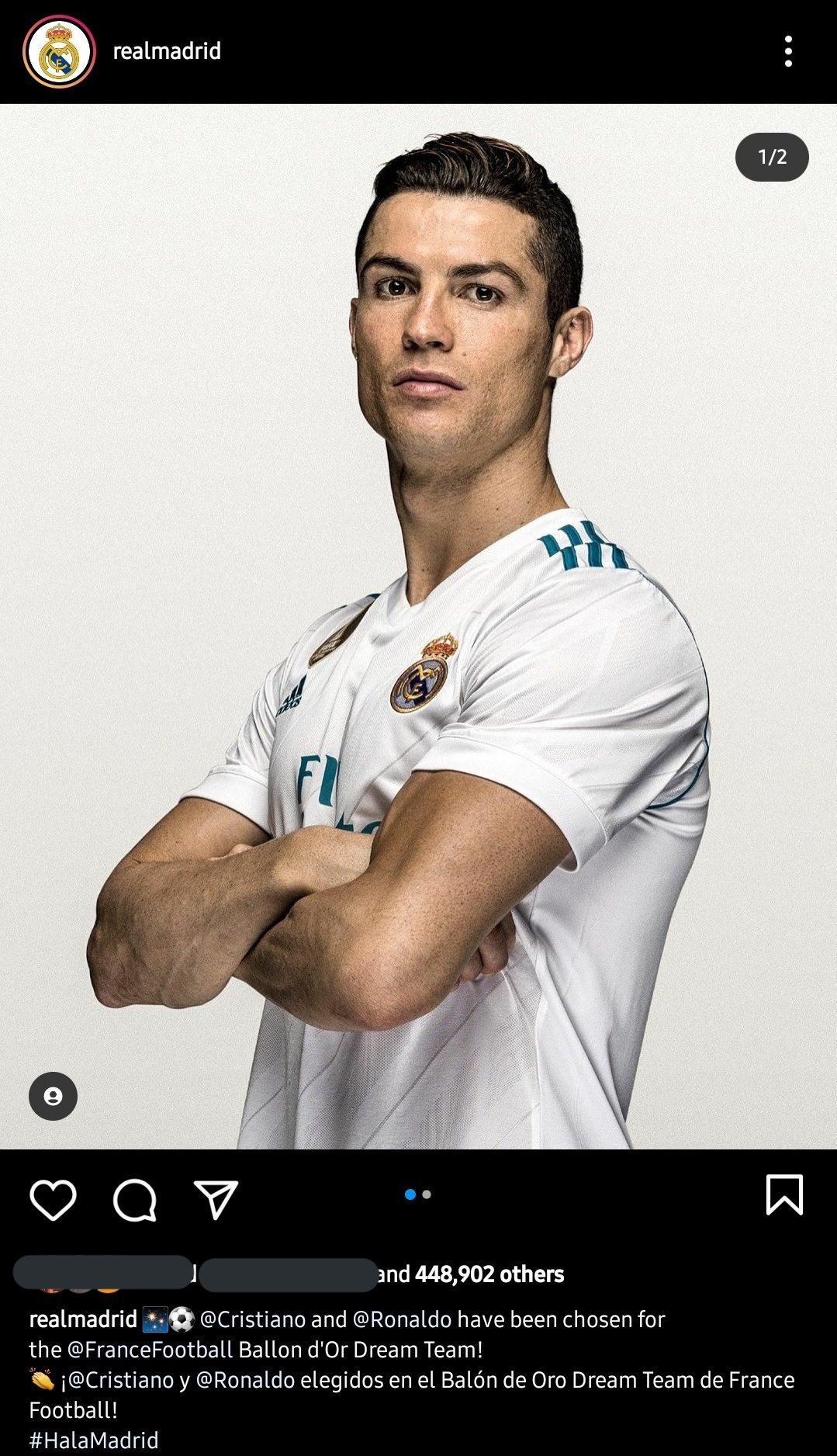 TCR. on Twitter: "Real Madrid dedicate a post Cristiano Ronaldo on Instagram for the first time since he left Real Madrid in 2018. https://t.co/vXMO1RRCqT" /