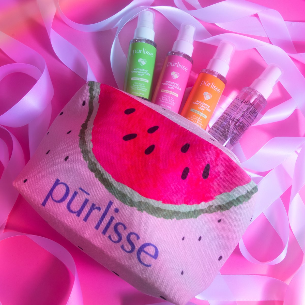 purlisse's tweet photo. Our 12 Days of Deals is coming to an end but we have been saving the best for last! 🙌 #Deal6 - Shop our Hand Sanitizer Bundle + Watermelon Bag for $30! Use code: CLEANHANDS 💖
Shop Now: https://t.co/Z2Wc6N6zRO https://t.co/k4JPNANgIq
