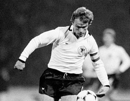 91. Bernd Dietz Duisburg - DefenderCaptain of West Germany, versatile and hugely adaptable defender. Superb record of goal scoring and has been one of the top players in the Bundesliga for almost a decade.