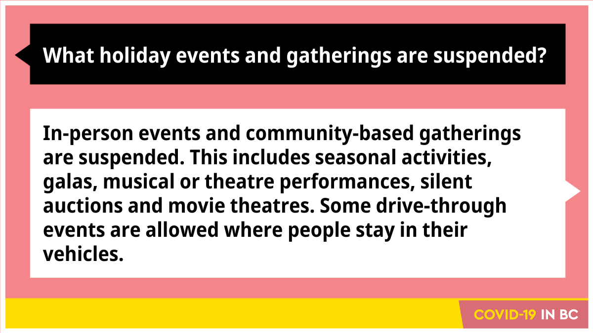 Bc covid restrictions private gatherings