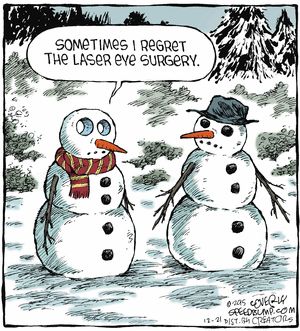 WilliamsonEye1's tweet photo. Laser eye surgery, great for people, not so much for snowmen… https://t.co/B2n3zZE6IU