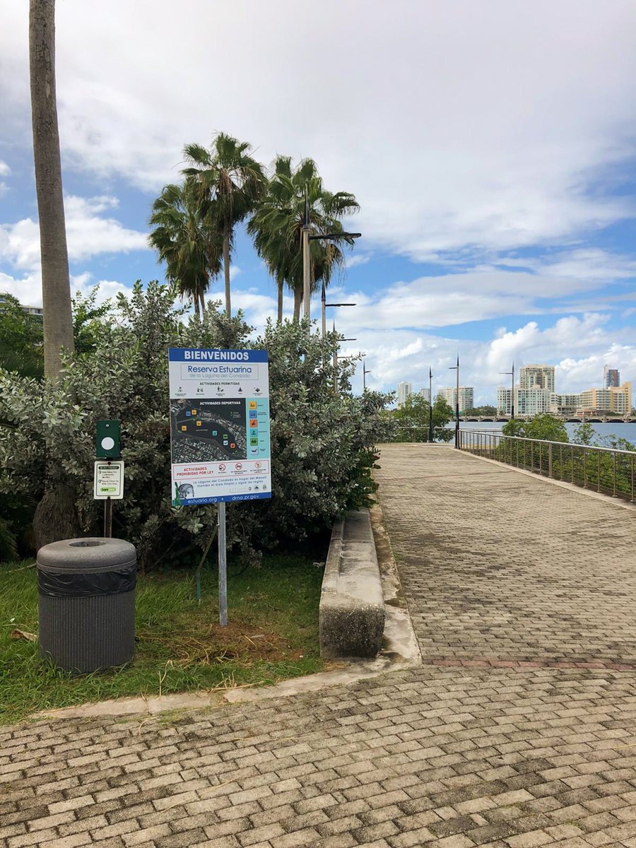 estuariosanjuan's tweet photo. ¡Tenemos nuevos letreros en la Laguna del Condado! Estos proveen guías para el cuidado y disfrute responsable de esta reserva estuarina, conforme a la Ley 112-2013. ¡Protégela! 
@DRNAPR 
#comanejo #InfraestructuraVerde https://t.co/eVzVce6cVU