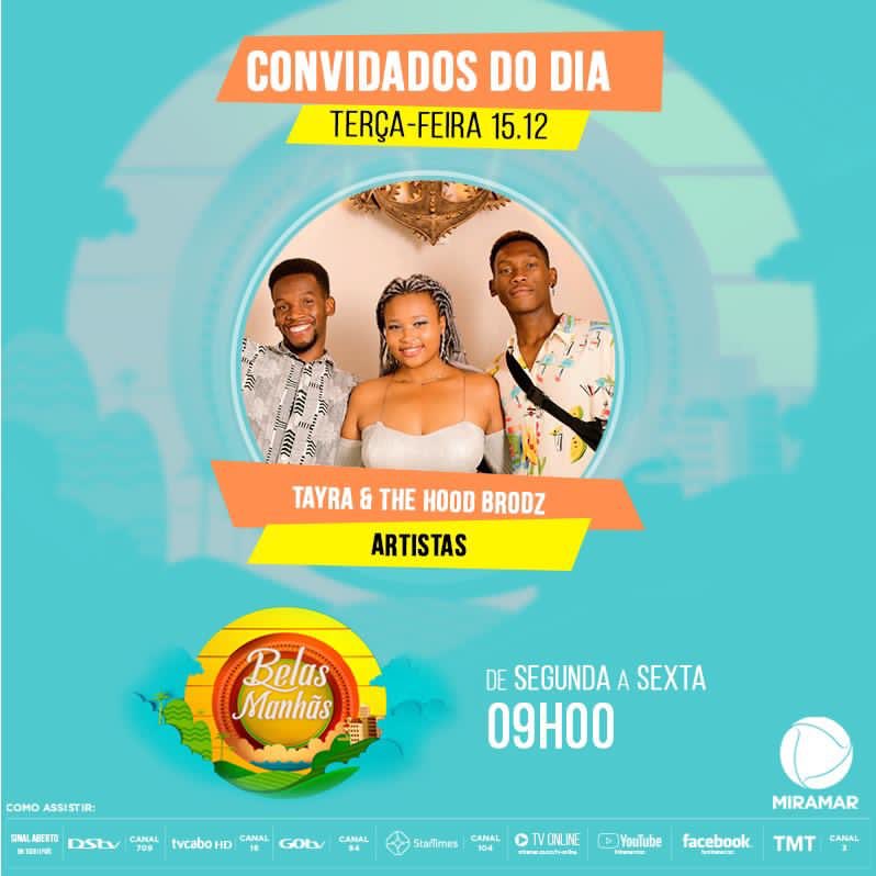 Amanhã estaremos no programa belas manhãs com <a href="/Tayraaugusto/">W E A K N E S S</a>