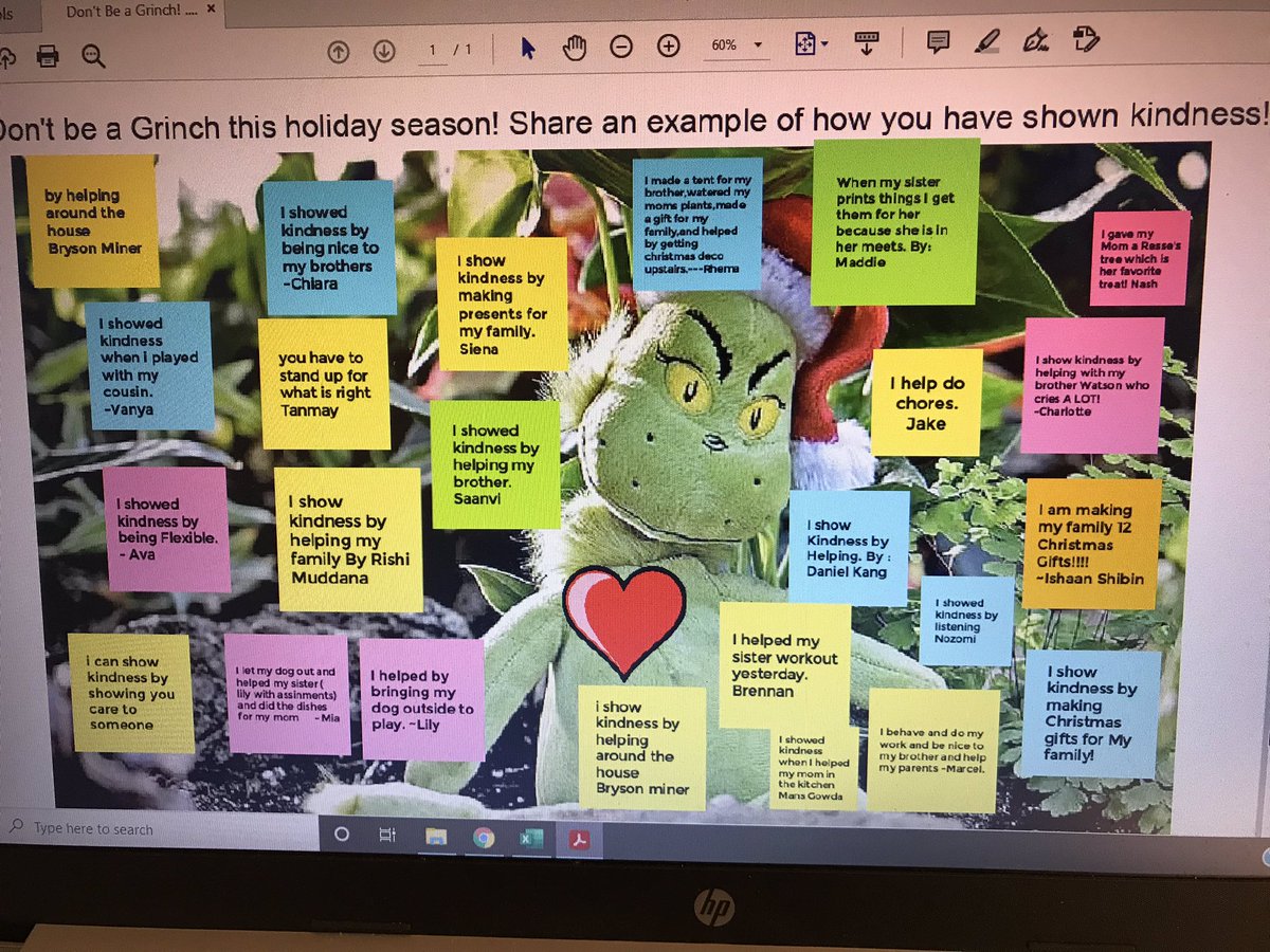 4th grade students using Jamboard today to think about kindness during this holiday season! ❤️ <a href="/SLCSHardy/">Hardy Elementary</a> <a href="/SLCSDolsen/">Dolsen Elementary</a>
