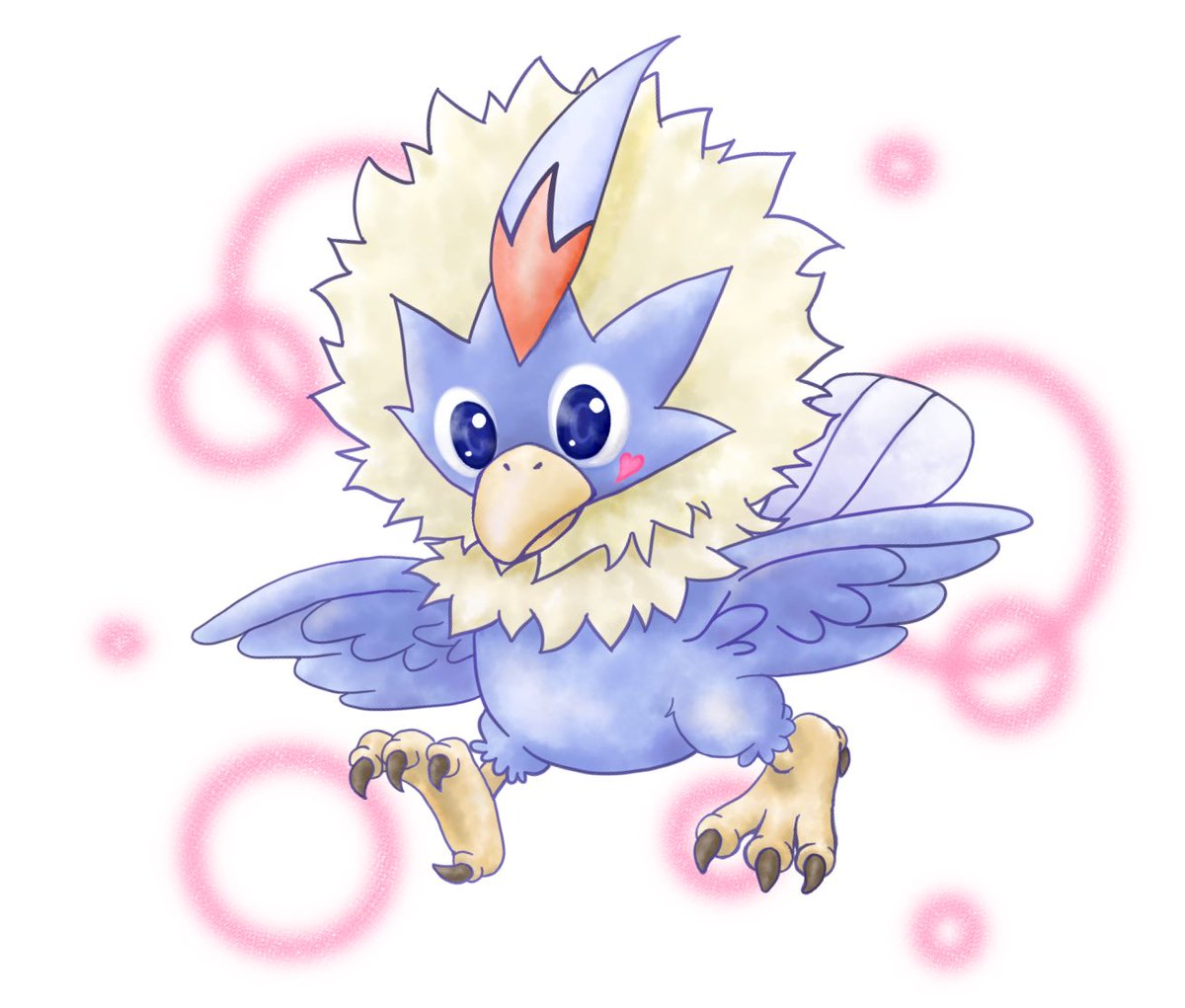 みかん さっきのワシボン しっぽ忘れてた ついでに昨日のメグロコは歯を塗り忘れてたのでそちらも修正 ワシボン メグロコ ポケモンイラスト 12月中にレベル40いきたいなぁ