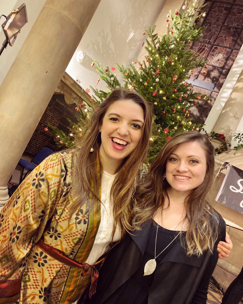 HEARDcollective's tweet photo. HEARD Collective Christmas special tomorrow (Tues) night! 8pm GMT with LOTS of amazing female talent &amp; surprises for you🎄🥳

https://t.co/DZUJ2zfHF9

This photo of co-founders @DaisyChute &amp; @CerianMusic was taken @SofarSouthUK for #christmas special last year

#HEARDCollective https://t.co/cfWz6B8L0F
