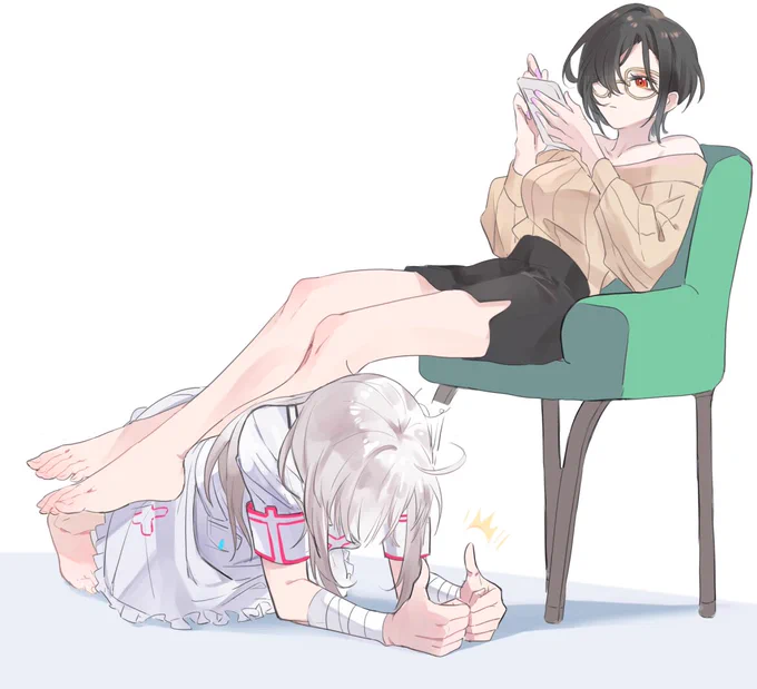 筋トレ足置きだぜ‼︎ 