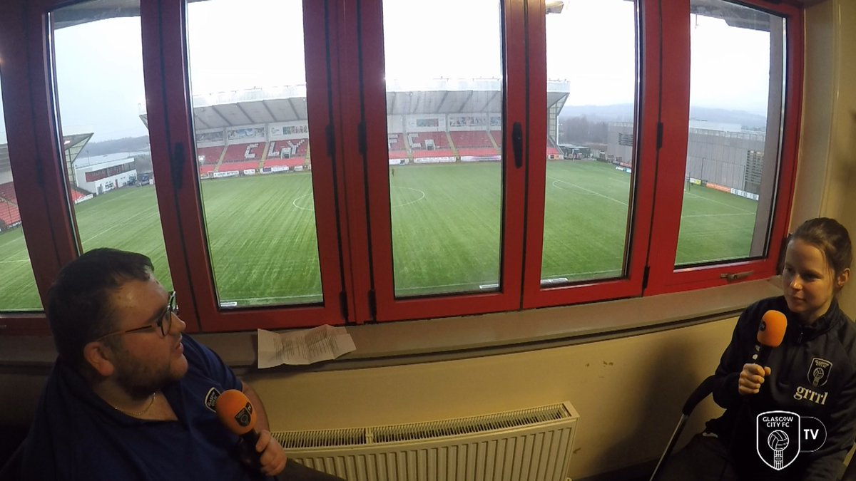 BroadcastCallum's tweet photo. Onwards from yesterday. Big game for @GlasgowCityFC in midweek!  Good to chat to @CailinMichie in an extended #CitySitDown. That along with a couple of other extended youth team interviews produced by @HSpreckley10 over the Christmas/NY break. https://t.co/oVyJqR1awC