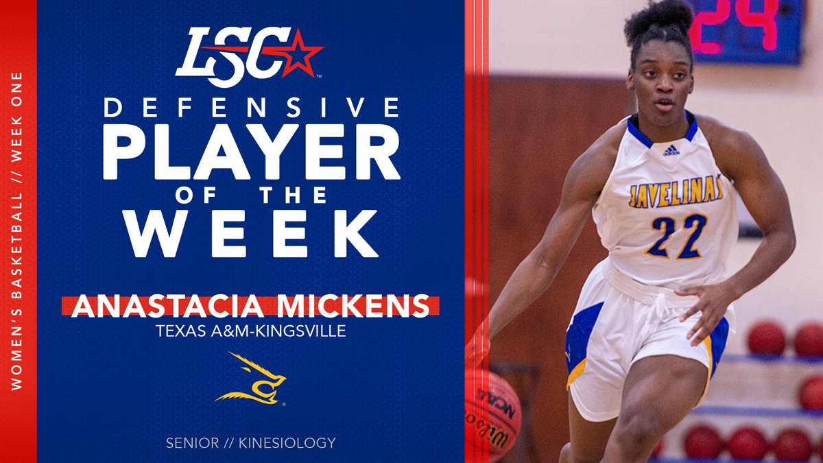 #LSCwbb Defensive Player of the Week: <a href="/JavelinaSports/">Javelina Athletics</a> Anastacia Mickens

🔗 - bit.ly/2KmUbxu