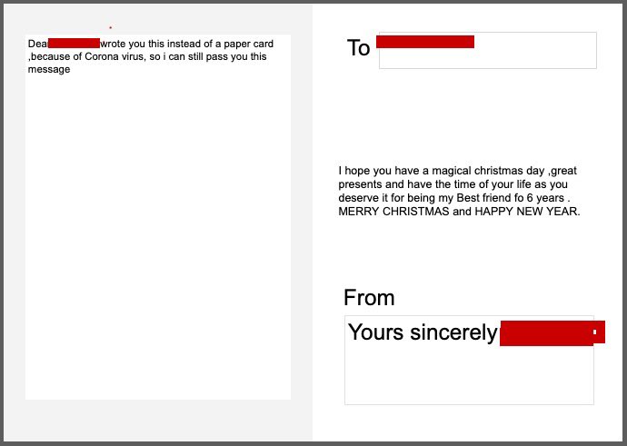 As it is tricky to send festive cards this year, in Owls today we used <a href="/purpleMash/">Purple Mash</a> to design, write and post our cards on a display board for everyone to see! It was lovely to read the cards to each other and we look forward to seeing everyone else’s!