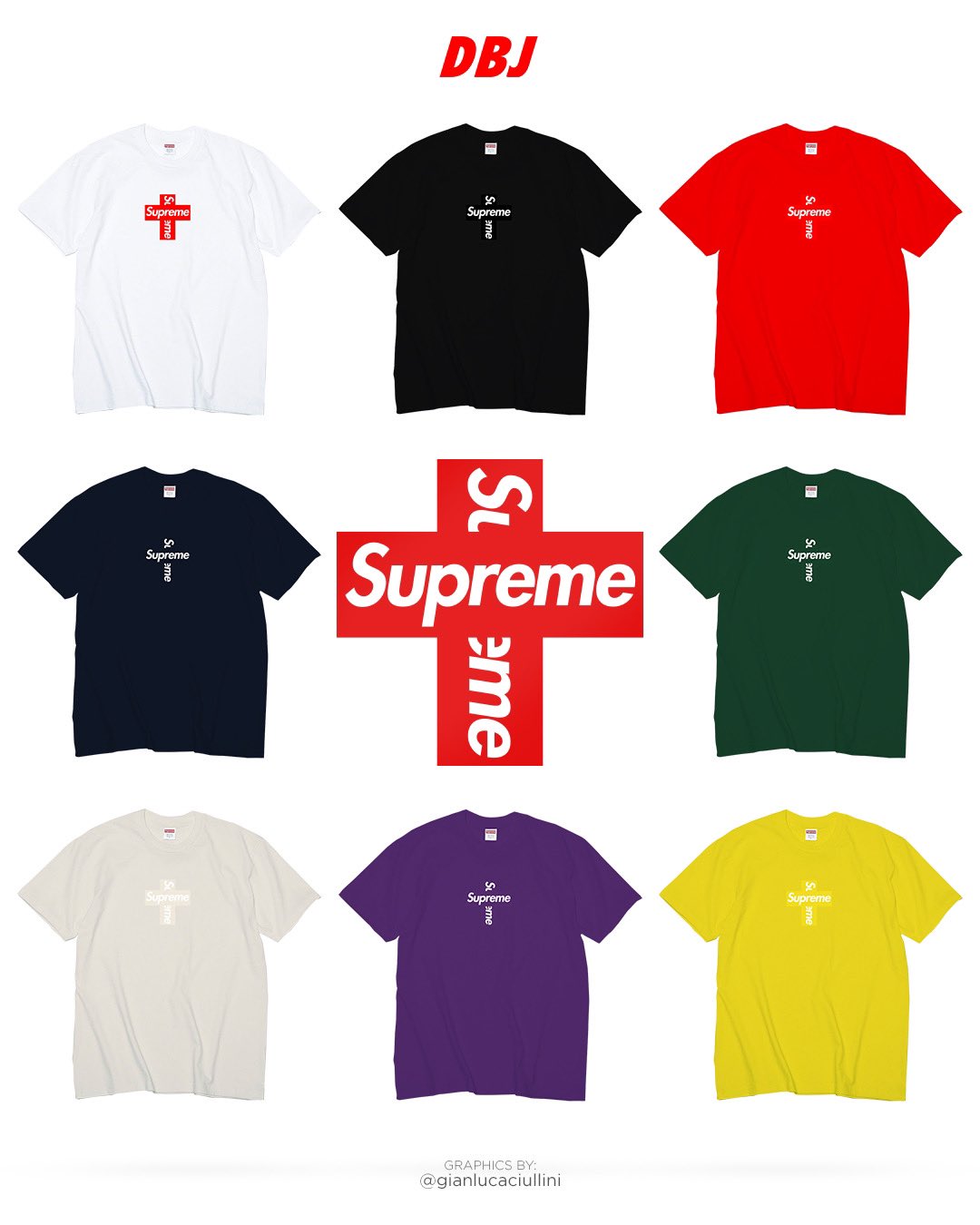 Supreme Cross Box Logo T-Shirt