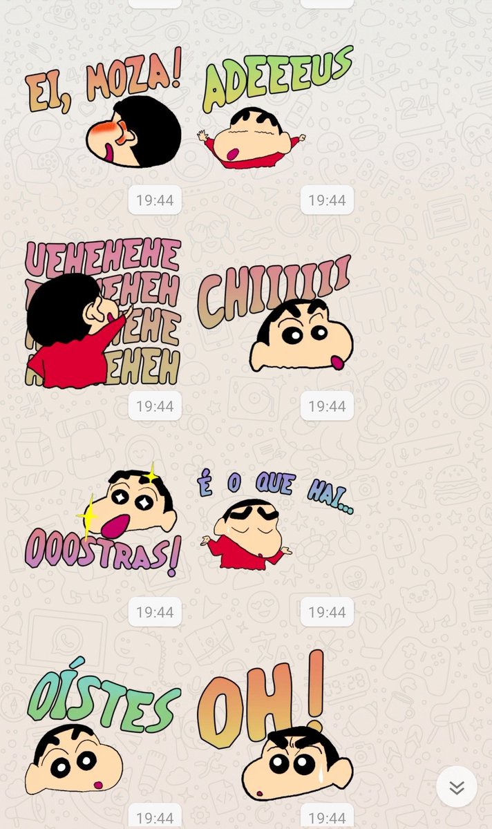 beouvella's tweet image. Teño o mellor pack de stikers da historia? Teño. #sinchan #sinchanengalego