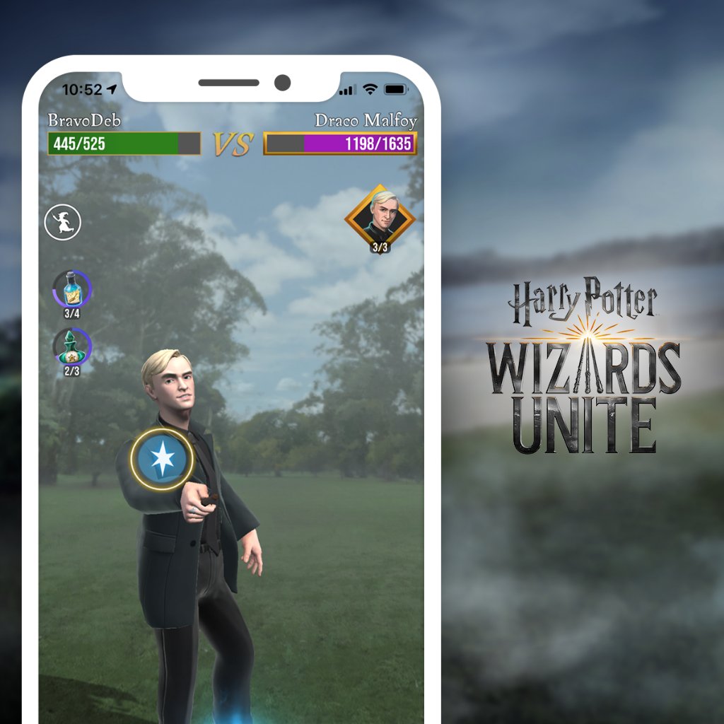 HPWizardsUnite's tweet photo. Adversaries is now live for all eligible players! Please make sure to update the game to version 2.16.0, and prepare your wizarding skills to take on all-new challenges and opponents. Learn more: https://t.co/2wzkDWdCKs https://t.co/3pJbFFtHJU