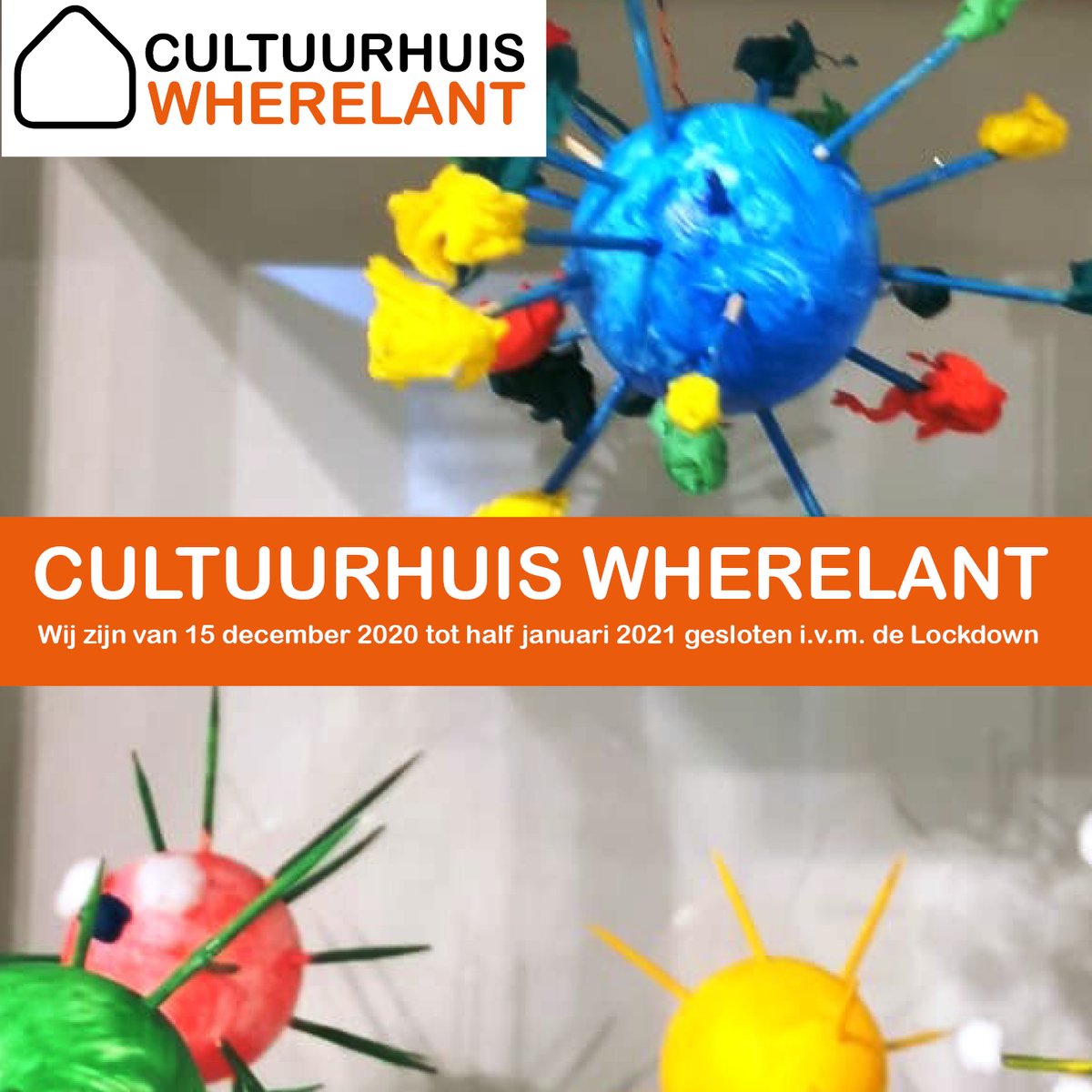 Ook wij sluiten onze deuren door de #lockdown. Laten we hopen dat we half januari weer kunnen starten met het nieuwe cursusseizoen. Want wat was het fijn dat we tot nu toe open konden blijven en wat hebben we daar veel mensen blij mee gemaakt! #purmerend #kunsteducatie #cultuur