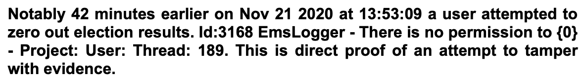 I'm still digging into the ASOG Antrim report, but wanted to point out something pretty important: their claim that someone attempted to tamper with evidence is...unsupported by evidence. A quick thread because I don't think I can fit it into a single tweet.