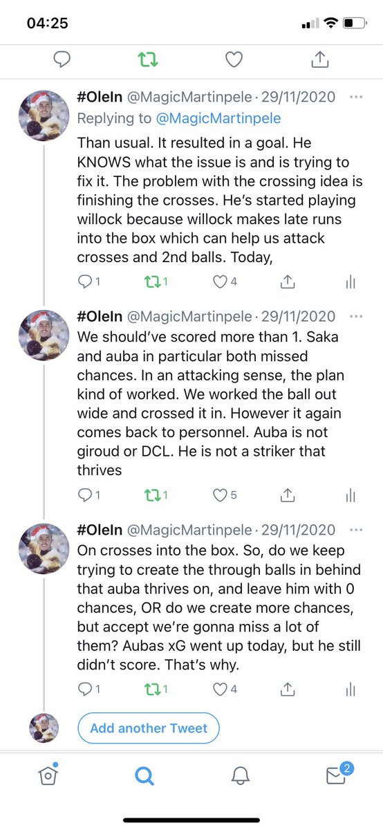 Before this point, our crosses per game were pretty average, with our opponents often outcrossing us (Leeds attempted 27 in GW9).I even pointed out to you all that there had been a clear shift in our tactics to focus more on crossing after the Wolves game in GW10. (2/6)