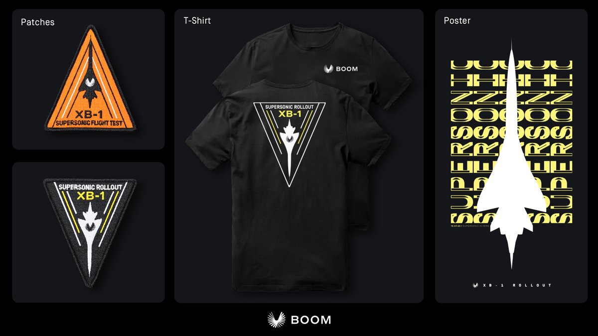boomsupersonic's tweet photo. Win a slice of supersonic history!

Our 8 Days of Giveaways continues with a swag bag filled with souvenirs from the XB-1 rollout event.

Retweet this post to enter the giveaway and check back tomorrow for another chance to win.

Giveaway ends Dec. 15 at 3 pm ET. #BoomSupersonic https://t.co/jMCi90N6kp