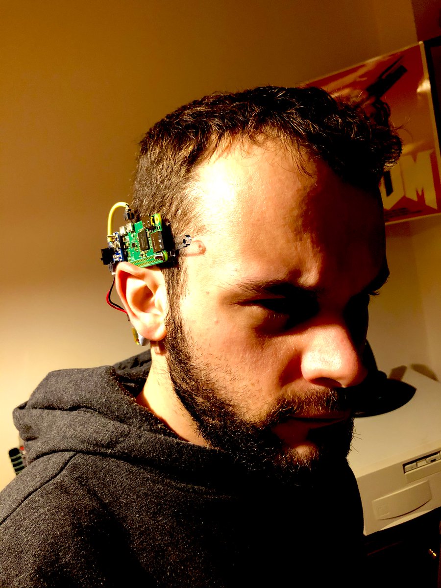 The_Mikey_D's tweet photo. Beginning work on a @Raspberry_Pi based #Cyberpunk2077 inspired wearable. #314Reactor #technology #raspberrypi #videogames https://t.co/Ka17X84i1d