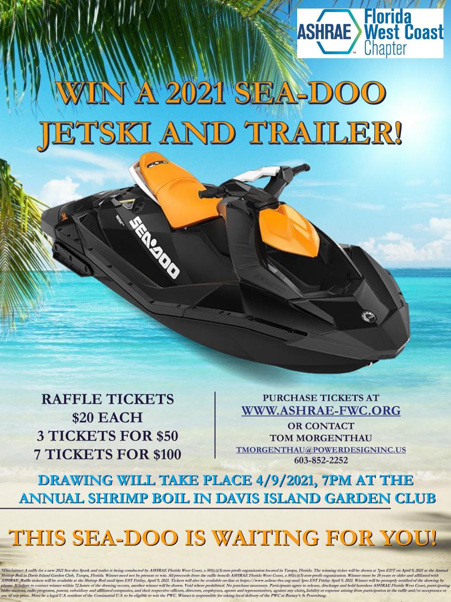 yea_fwc's tweet photo. 2021 Jet Ski and Trailer Raffle is now underway!!

YES, you read correctly, the Florida West Coast Chapter is raffling off a 2021 Sea-Doo Spark Jet Ski and Magic-Tilt Trailer!!!!!!!!!!

Check out the flyer below for info https://t.co/aHbqQKUyVq