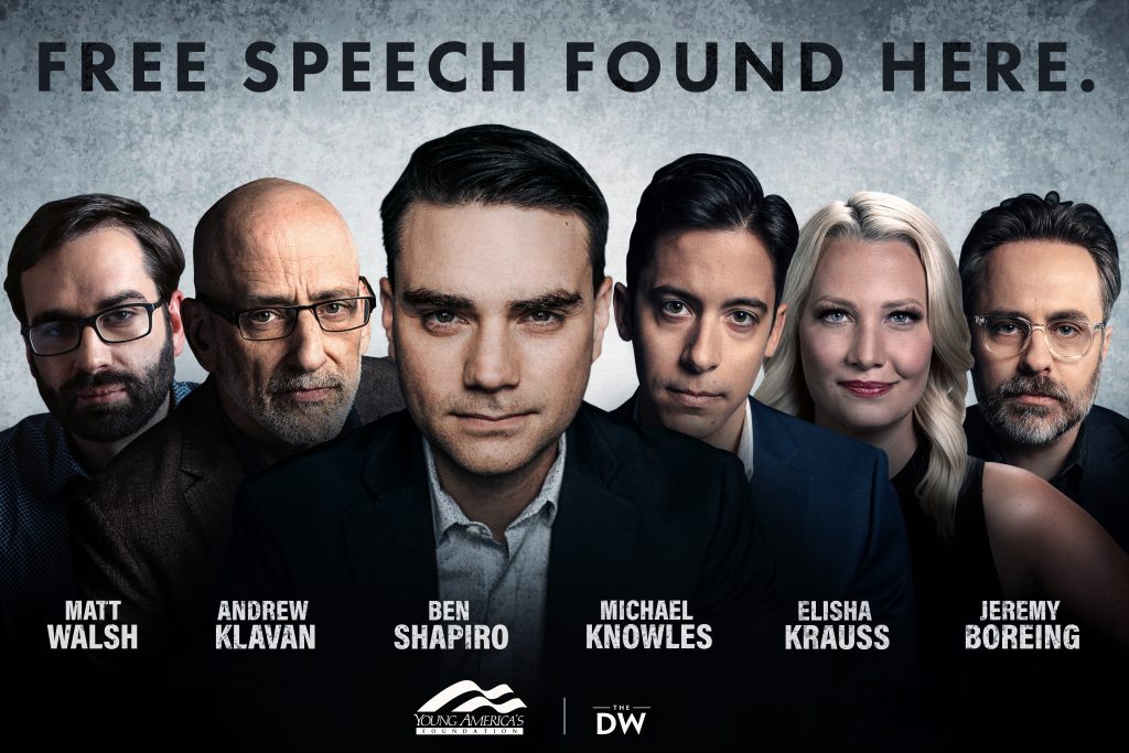 yaf's tweet photo. Choose your fighter, and #WinWithYAF! Have you gotten your exclusive YAF x @realdailywire poster yet? 

(We've heard they make a great Christmas present for the freedom fighter in your life 👀 ) 

https://t.co/IW7nccd7Kd https://t.co/dUzVkO1Ras