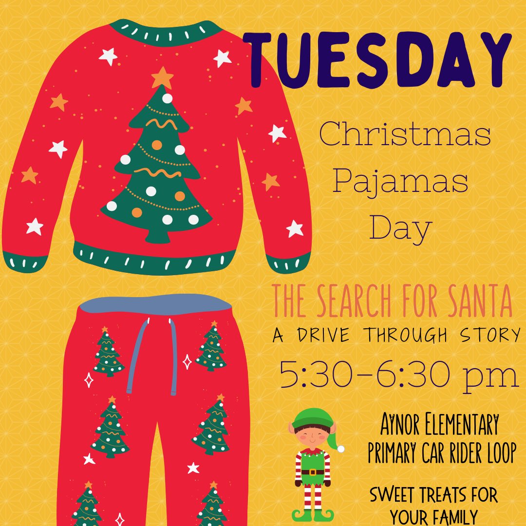 ReCRUTEnReaders's tweet photo. Celebrating the holidays and promoting our Drive Through Family Reading Night! Join us Tuesday, December 15th from 5:30-6:30 pm! #aynoresreaders #leadhcs #hcslibrarymedia #hcselementary #drivethrough #familyreadingnight #searchforSanta https://t.co/5IuHXdO41r