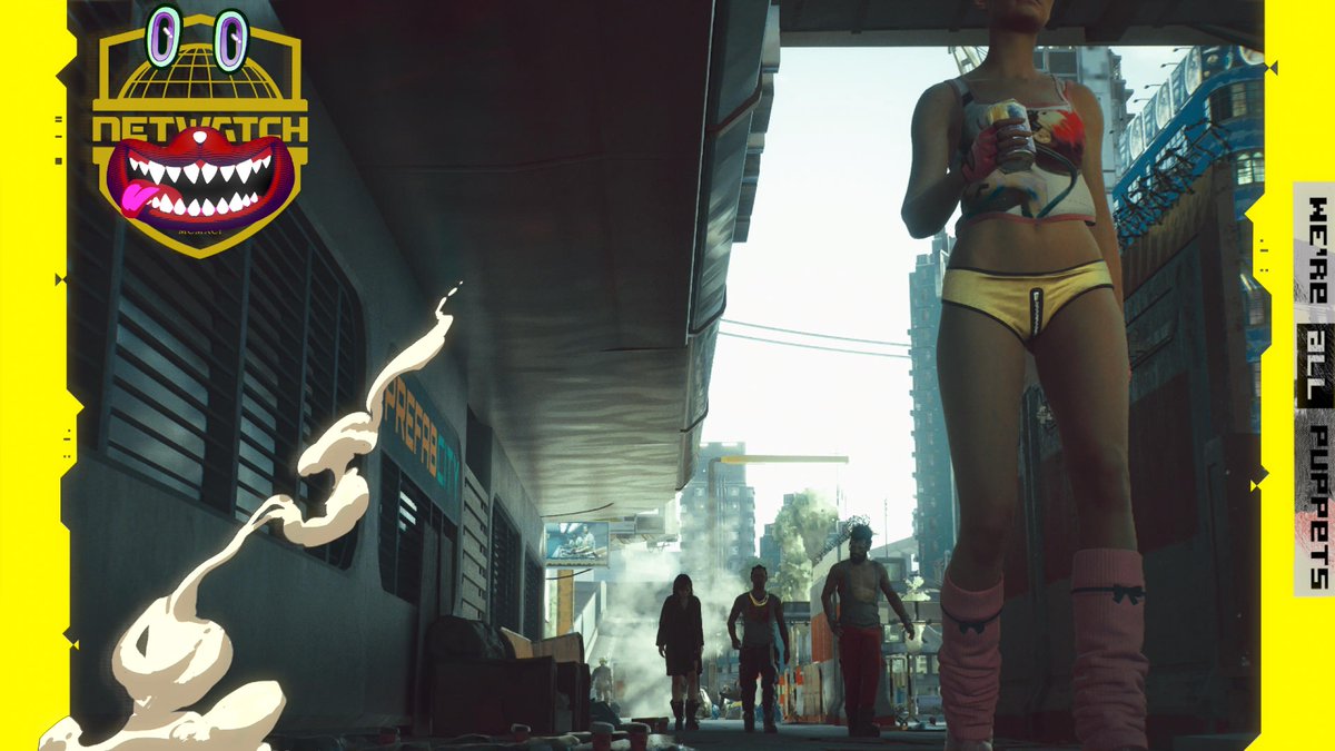 domigraph's tweet image. #PS5Share, #Cyberpunk2077 la street en temps de paix.