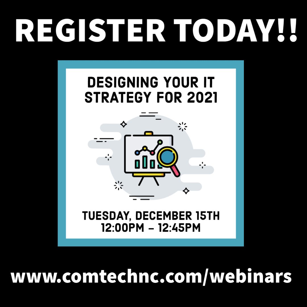 ComTechNC's tweet image. Join our webinar tomorrow! Visit comtechnc.com/webinars to register.