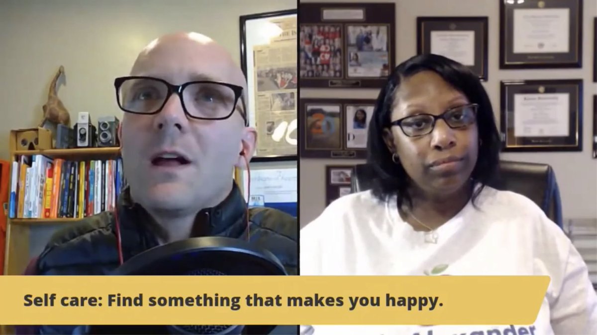 MatthewHawke11's tweet image. @Educatoralex reminding educators the importance of #SelfCare; take breaks, practice breathing activities and do what makes you happy! #DigitSummit #EdChat #EduChat