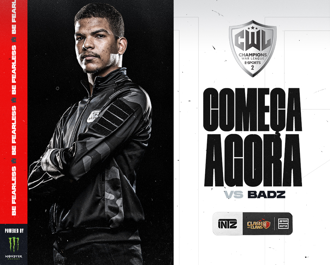 INTZ's tweet photo. [COC] HOJE É DIA DE #CWL 🔥

Dessa vez enfrentaremos a Badz por mais uma rodada da Champions War League de Clash of Clans. 🚀

📺 Acompanhe ao vivo em: https://t.co/hPiloBMPZR

Contamos com a presença de todos os Intrépidos. ❤

#MonsterEnergyBR #GoINTZ #INTZCOC https://t.co/tesRAwlBbN