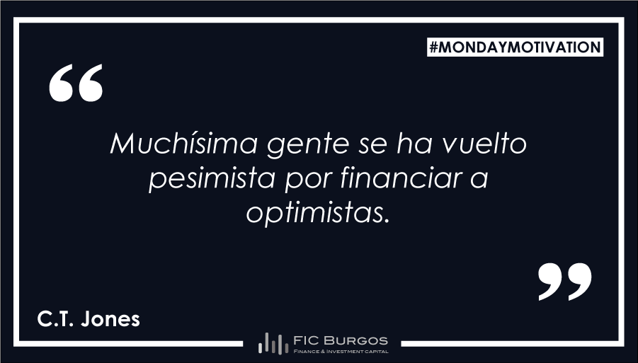 FIC_Burgos's tweet photo. "Muchísima gente se ha vuelto pesimista por financiar a optimistas."

C.T. Jones

#inversion #economia #marketing #empresa #financiar #financiacion #bigdata https://t.co/AmwMC4F6JE