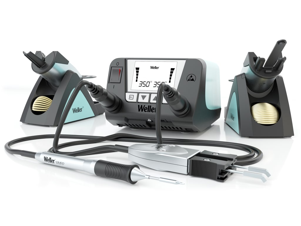 TEquipment_USA's tweet photo. Take your #soldering to the next level with @WellerTools WT2021MS - it features 2ch and 150W power, and it includes a #MicroPencil and #MicroTweezers.
Learn More: https://t.co/BE67m9xseG
#solderingstation #solderingtools #solder #electronicsrepair #MicroSoldering #iphonerepair https://t.co/u88U7tzag4