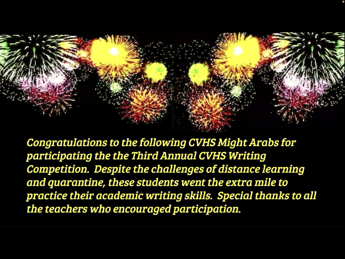 ArthurSanchezJ1's tweet photo. CVHS 3rd Annual Writing Competition developed and fully implemented by a student to increase and promote literacy #proudprincipal #cvusdlearns #part1 https://t.co/pdZWQIdsUU