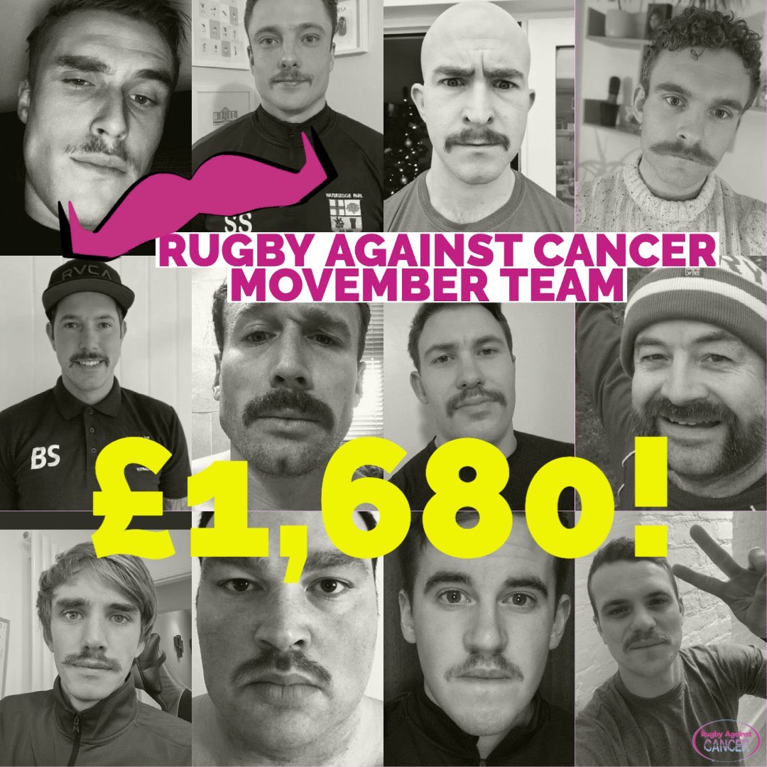 What a team, Great Mo’s and some awesome cash raised for <a href="/MovemberUK/">Movember UK</a> <a href="/CancerRugby/">Rugby Against Cancer</a> #mentalhealth #MentalHealthAwareness