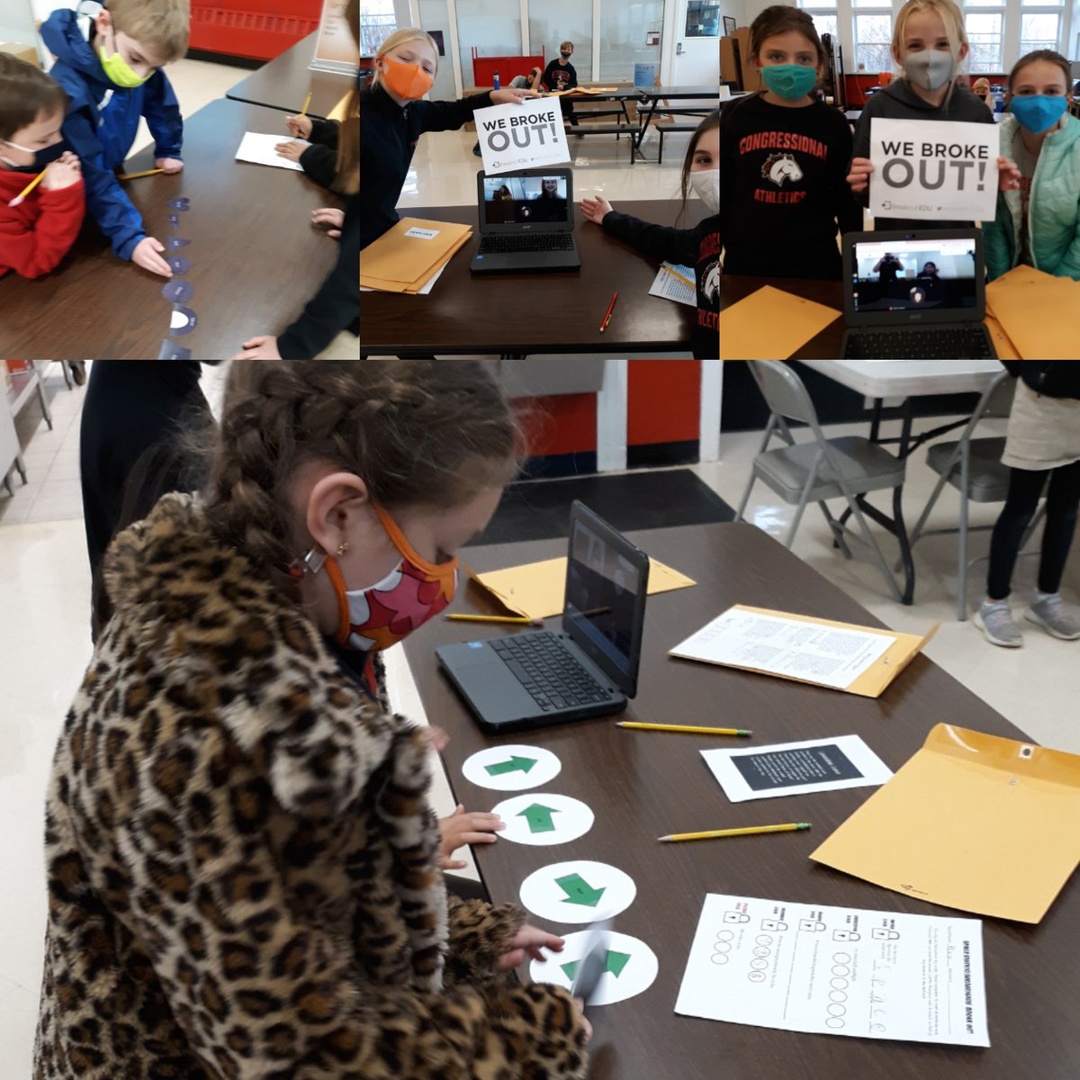 So proud of the teamwork, critical thinking,  and problem solving these @Colts1939 put in to today's breakout! And so glad we could do this virtually and in person at the same time!