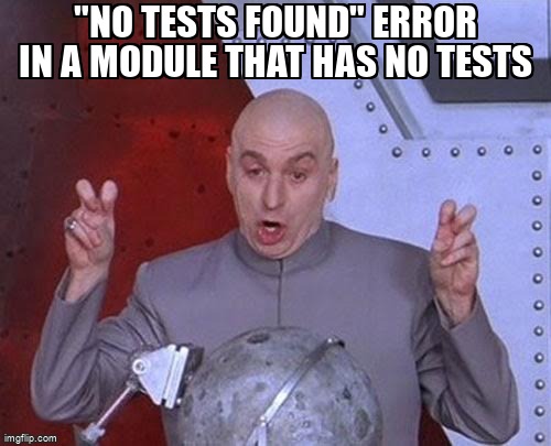 overflow_meme's tweet image. "No tests found" error in a module that has no tests stackoverflow.com/questions/6439… #androidtesting #gradle #androidinstrumentation #android