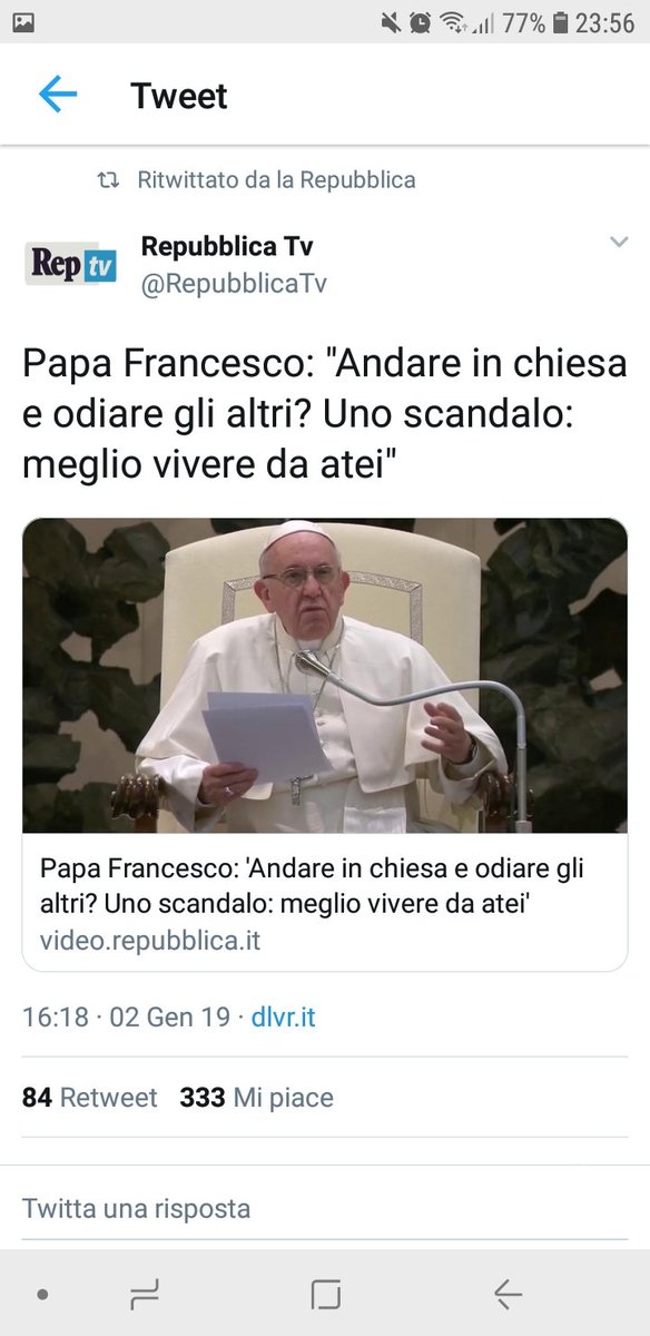 Sempre UNICO Papa Francesco !! Nessuna ipocrisia.. Grazie 👏👏👏