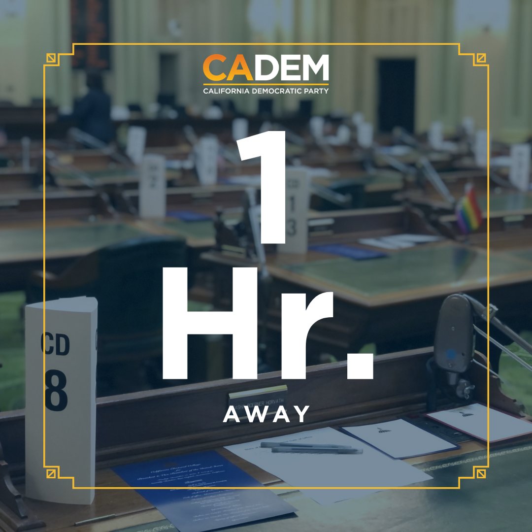 CA_Dem's tweet image. 1hr till 55 votes for 46!!

Whose ready to TUNE IN: assembly.ca.gov/todaysevents

#ElectoralCollege #PresidentElectBiden #VicePresidentElectHarris #CaliforniaLeads