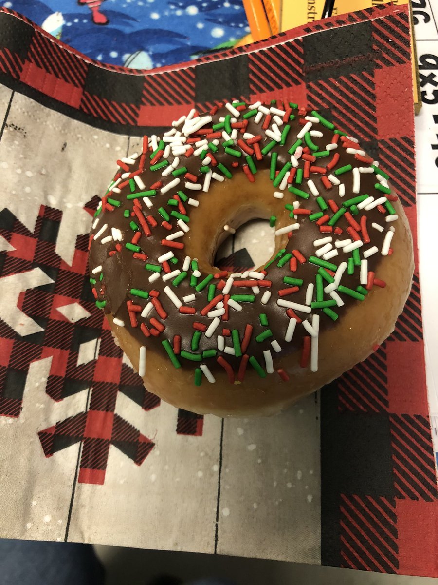 Mrs_EricaBrown's tweet photo. Some of the perks of the job: dress up days and chocolate donuts! https://t.co/I5FXCUP1BK