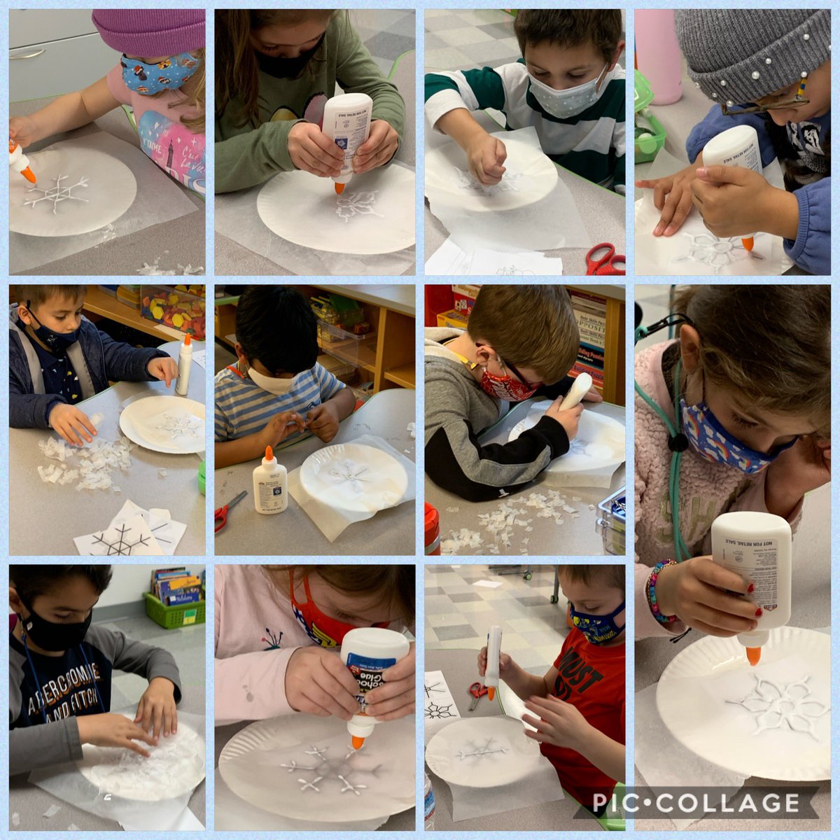 Let it SNOW! ❄️ Today we learned that snow is not actually white and that the shape of snowflakes causes them to look like the color of light that is shining on them. We then made a Wax Paper Snowflake and discussed how to make something transparent look white. ❄️ <a href="/MPSPanthers/">Marlborough Public Schools</a>
