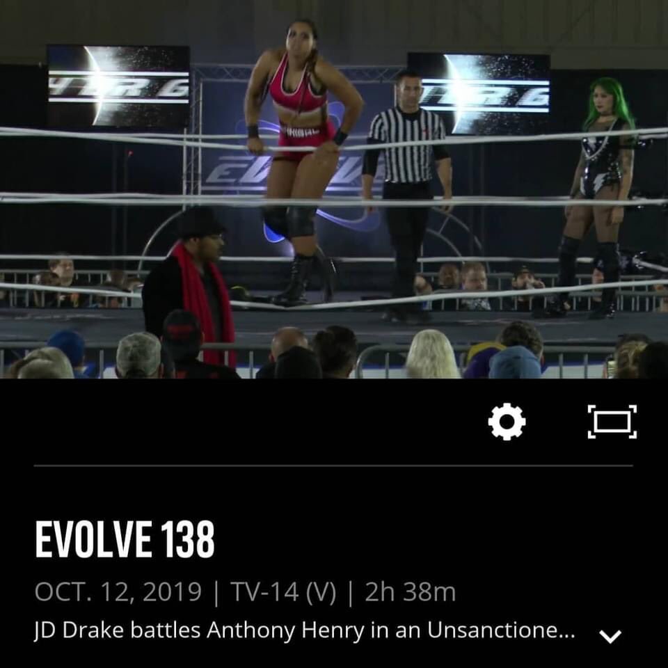 There’s no words that can fully describe what I felt when I realized my match with @ShotziWWE at @WWNEVOLVE from last year is now on the @WWENetwork ... man.