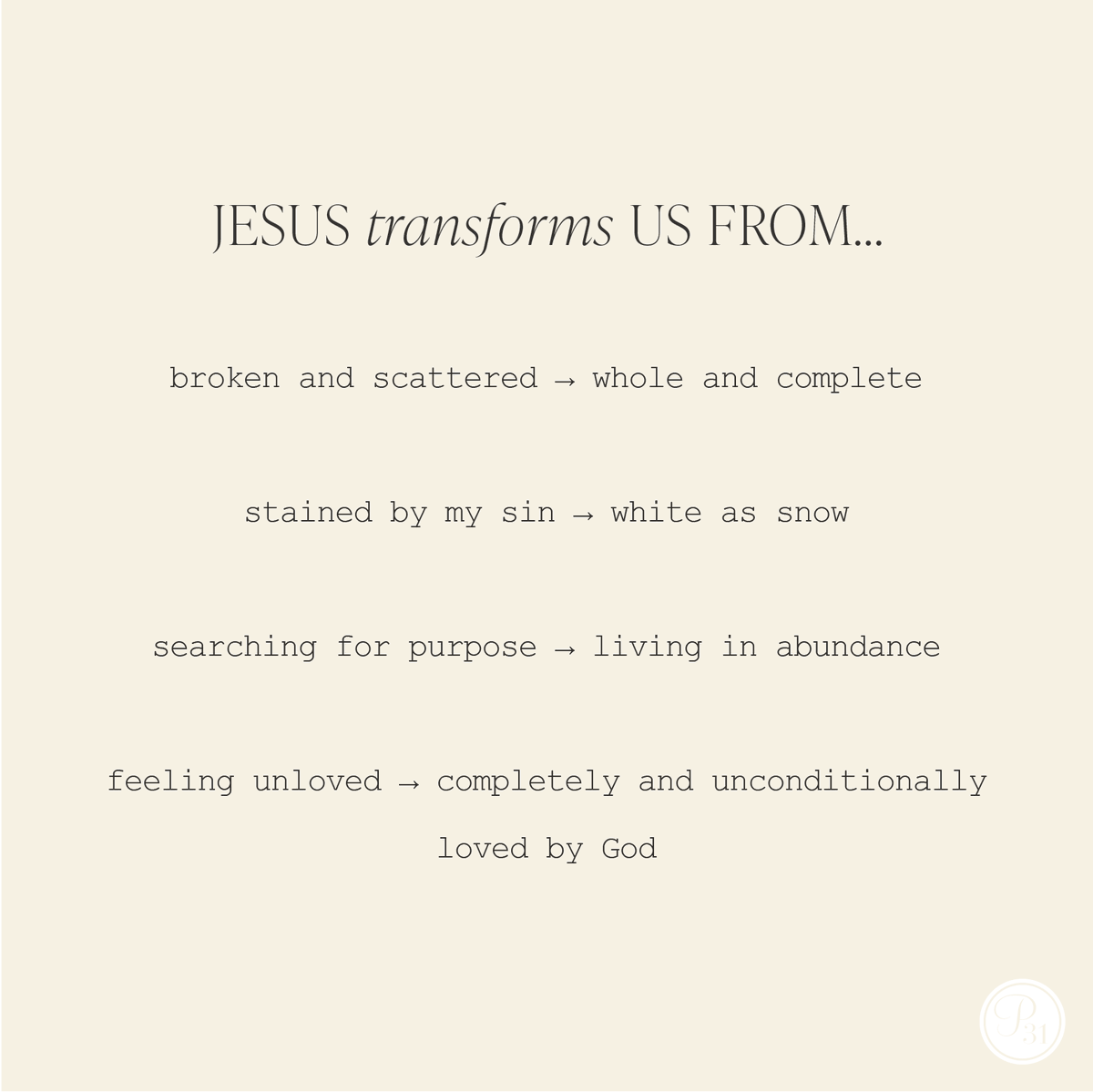 circle31org's tweet image. When we forgive ourselves, we don’t have to go back and “REDO” moments. 

God never starts over … He RESTORES! 

“Restore to me the joy of your salvation, and uphold me with a willing spirit.” Psalm 51:12 ESV

#WritetheWord