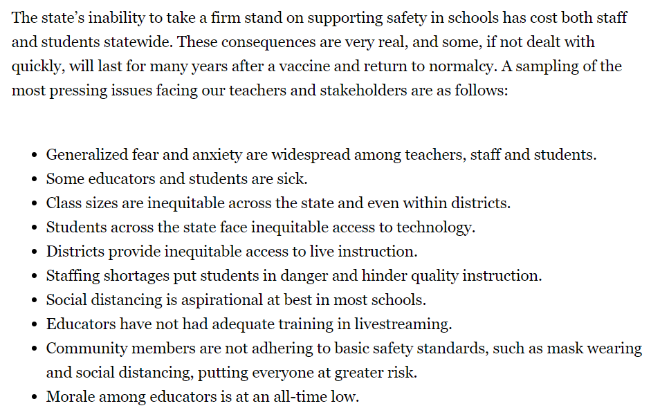 2/ This is a direct admission that reduced community spread is not a sufficient condition for returning to the classroom for the authors.They claim increased safety measures and better leadership are needed as well.Here are what they consider to be the most pressing issues...