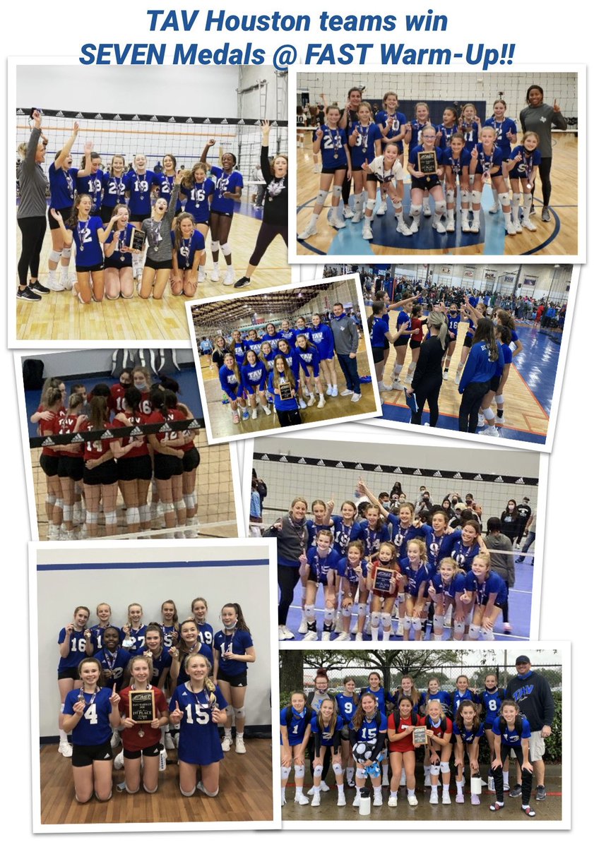 TAVHouston's tweet photo. ICYMI π₯
Seven of our Eight Teams in the FAST Warm-Up won medals all teams with winning records and a great start to the season! #WEGET2PLAY
#11Black π₯
#12Black π₯
#13Black π₯
#14Black π₯
#14Blue π₯
#15Blue π₯
#17Black π₯
#17White https://t.co/huGHJYsh0z