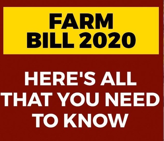 3/15Farm Bills20201) The Farmer's Produce Trade and Commerce (Promotion and Facilitation) Act 20202) The Farmers (Empowerment and Protection) Agreement of Price Assurance and Farm Services Act 20203) The Essential Commodities (Amendment) Bill, 2020